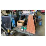 Green Utility Cart NO CONTENTS