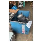 Metal storage container with miscellaneous sized