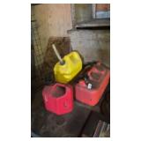 Lot of 3 gas and diesel cans