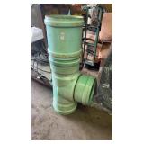 Heavy duty gasketed PVC sewer tee