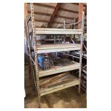 2 heavy duty metal shop storage units (no