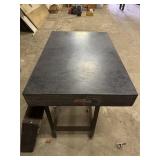 Granite top machine shop table