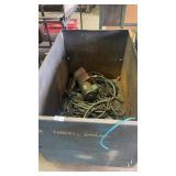 Chain Hoist and Metal Bin