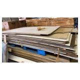 Lot of Fiber Board and Plywood