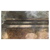 Lot of metal beams or tracks