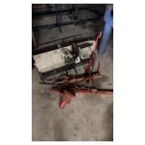 Vintage garden tractor attachment with hydraulic