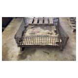 Heavy duty industrial metal collapsible storage