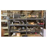 1 heavy duty metal shop storage units (no