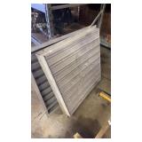 2 -Aluminum exhaust fan vent cover 40x40inch