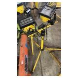 2 Small Yellow Standing Shop Lights