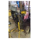 Yellow standing shop light
