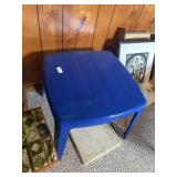 Blue Plastic Table
