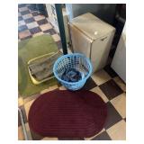 Hamper, Laundry Basket and Rugs