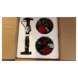 Poinsettia, Berry and Candelabrum Artificial
