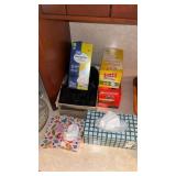 Lot of trash bags and tissue