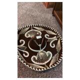 Vintage brown velvet Pigalle Mexican sombrero