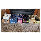 6 boxes of womenï¿½s shoes - match their boxes and