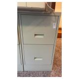 Metal 2-drawer filing cabinet 29x18x15inch