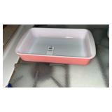 Flamingo Pink Pyrex Baking Dish