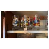 Vintage 1983 Smurfs collectible drinking glasses