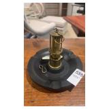 Vintage Miners Lamp Ashtray W Knife