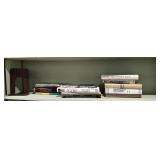 Shelf lot of golf and misc books