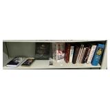 Shelf lot of golf and misc books