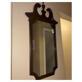 wooden framed mirror
