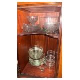 Lot of Cut Glass Dishes, Plates and Assorted