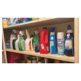 Lot of cleaning supplies