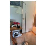 Brushed nickel floor lamp