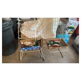 2 Metal Folding Back Chairs NO CONTENTS