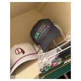 Lot of assorted hats, cap washer, etc