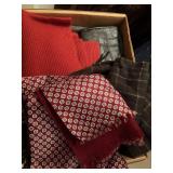 Lot of assorted hats, gloves, ties, etc