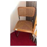 Vintage Marcel Breuer style Cesca cantilever side