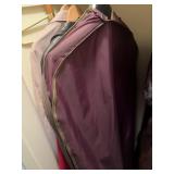 Assorted jacket, coat, cover, umbrella lot