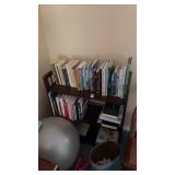 Wooden Bookcase and Golf Books