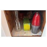 Red Hamilton Beach 6-speed electric hand mixer,
