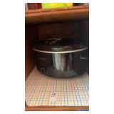 Black Crock Pot manual oval slow cooker