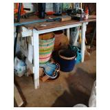 Saw horses and table top no contents