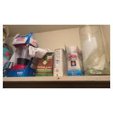Lot of miscellaneous - Clorox wipes, neck wrap,