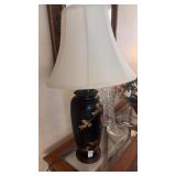 Vintage hand painted ceramic  table lamp
