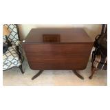 Vintage dark wood drop-leaf table