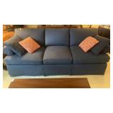 Harden blue patterned fabric sofa