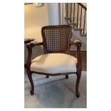 Traditional French Provincial wooden armchair