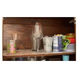 Lot of Drinking Glasses and Kitchen Items