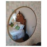 Pair of mirrors round 30' dia, rectangular 12' x