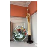 Decorative chef figurine and Vintage Peggy Karr