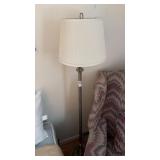 Brushed nickel floor lamp