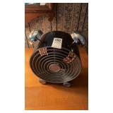 Black retro desk fan